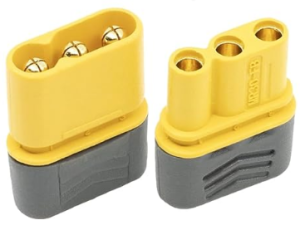 MR30 Stecker & Buchse, 3-polig, Amass, Set mit je 1 Stk.